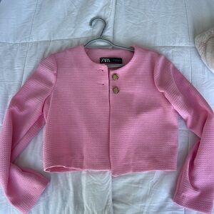 Pink tweed ZARA jacket/blazer